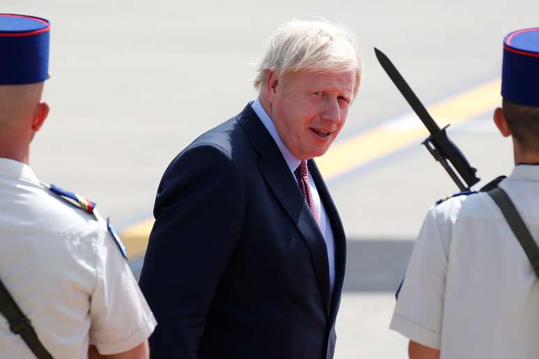 Boris Johnson, primeiro-ministro britânico, chega a Biarritz para cúpula do G7, França 27/08/2019. REUTERS/Regis Duvignau 
