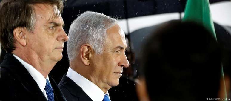 Bolsonaro foi recebido em Israel por Netanyahu em março 