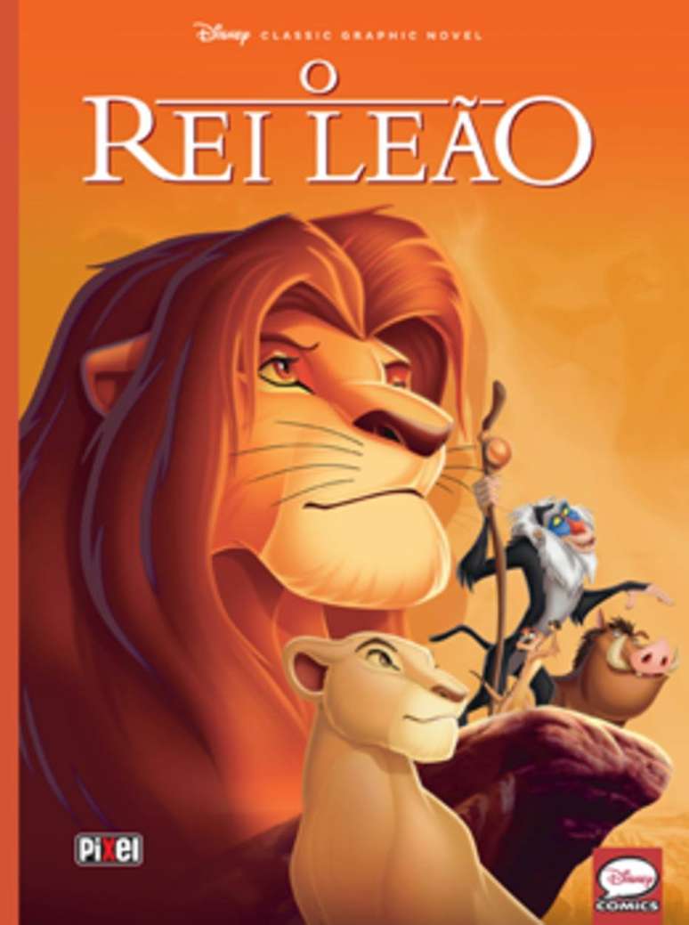Capa da história em quadrinho 'O Rei Leão', lançada pela Pixel.