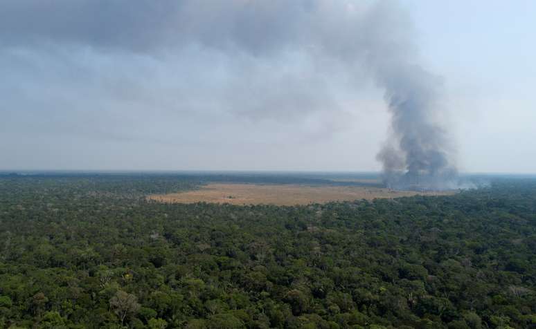 Vista aérea de área desmatada da Amazônia em Rondônia
27/08/2019
REUTERS/Ueslei Marcelino 