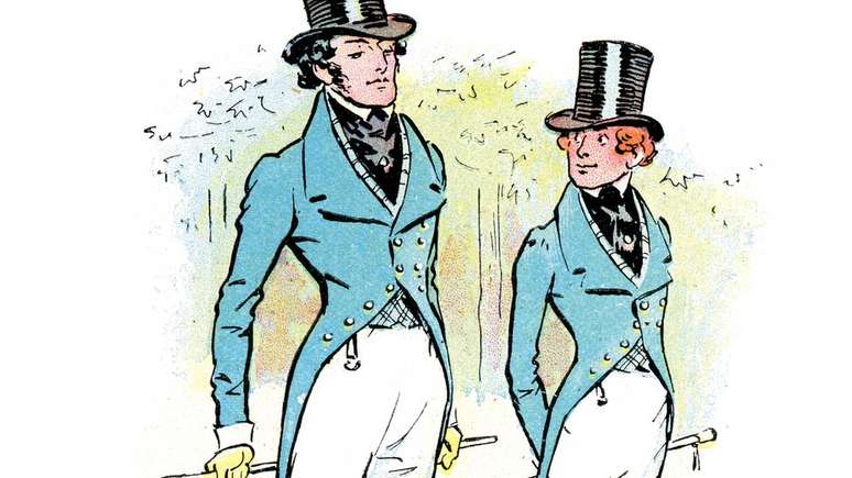 Jovens bo&ecirc;mios e rom&acirc;nticos levaram &agrave; frente o estilo d&acirc;ndi