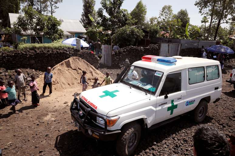 Ambulância para transporte de paciente com suspeita de Ebola em Goma, na República Democrática do Congo
05/08/2019
REUTERS/Baz Ratner