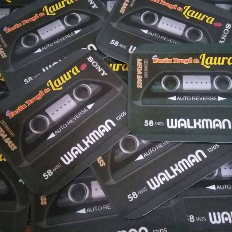 38. A fita pode servir como tema para o convite da festa anos 80. Foto: Instagram