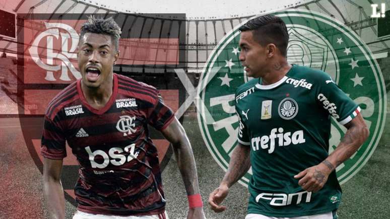Bruno Henrique e Dudu são destaques de Flamengo e Palmeiras, respectivamente (Arte: Marcelo Moraes/LANCE!)