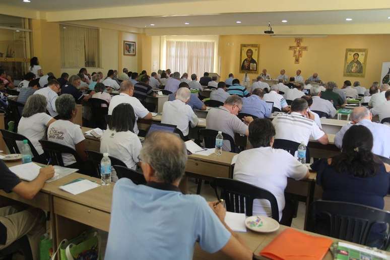 A Comissão Especial Episcopal para a Amazônia, em Belém, em encontro preparatório para o Sínodo, em Roma