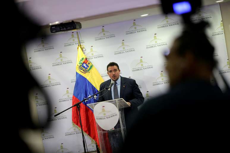 Stalin Gonzales fala durante entrevista em Caracas, Venezuela  2/9/2019 REUTERS/Manaure Quintero