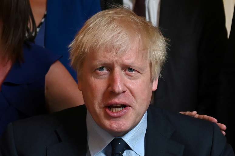 Primeiro-ministro britânico, Boris Johnson, durante reunião em sua residência oficial
03/09/2019 Daniel Leal-Olivas/Pool via REUTERS 
