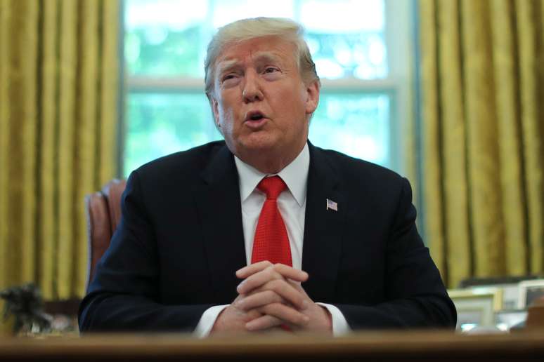 Presidente dos EUA, Donald Trump, na Casa Branca 
04/09/2019
REUTERS/Jonathan Ernst