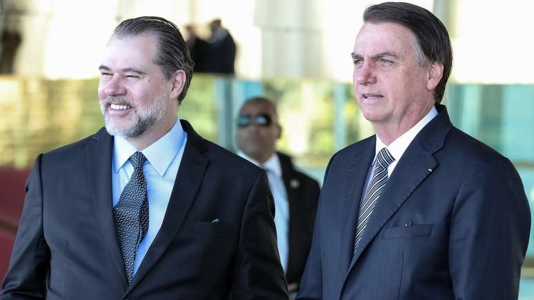 Enquanto a influência de Moro no governo declina, cresce a proximidade de Bolsonaro com o presidente do STF, Dias Toffoli