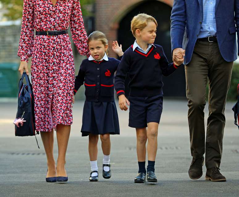 Princesa Charlotte e seu irm&atilde;o, pr&iacute;ncipe George
05/09/2019
Aaron Chown/Pool via REUTERS