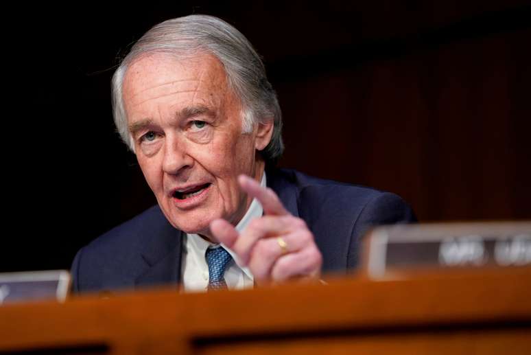 Senador dos EUA Edward Markey. 27/3/2019. REUTERS/Joshua Roberts