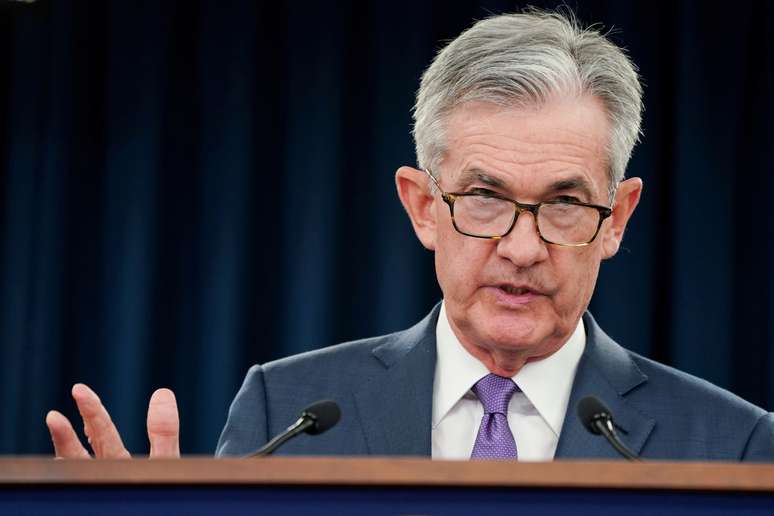 Chairman do Federal Reserve, Jerome Powell 
26/08/2019
REUTERS/Sarah Silbiger