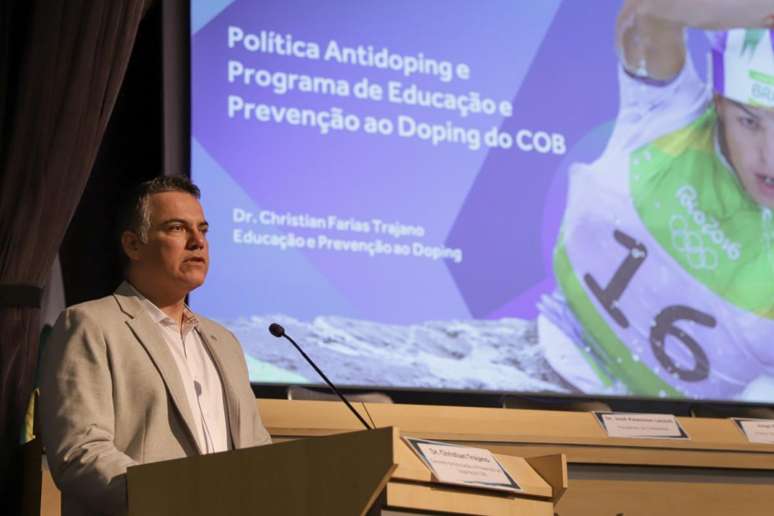 Christian Trajano é o responsável pela área de Educação e Prevenção ao Doping no COB (Foto: Rafael Bello/COB)