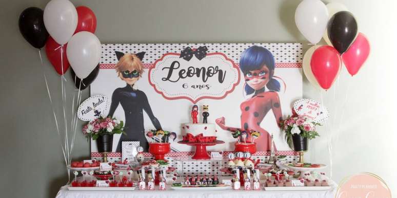 41. Festa Miraculous: As aventuras de ladybug e cat noir – Por: Pinterest