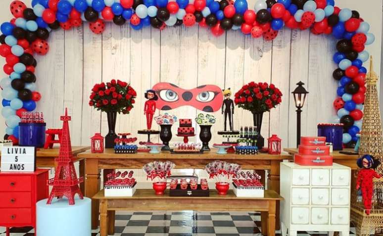 56. Festa ladybug miraculous e Cat Noir &ndash; Por: Pinterest
