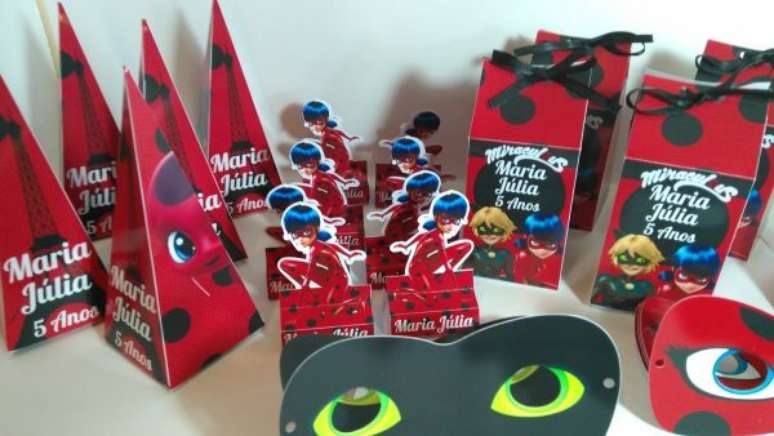 70. Lembrancinhas para kit festa ladybug – Por: Pinterest