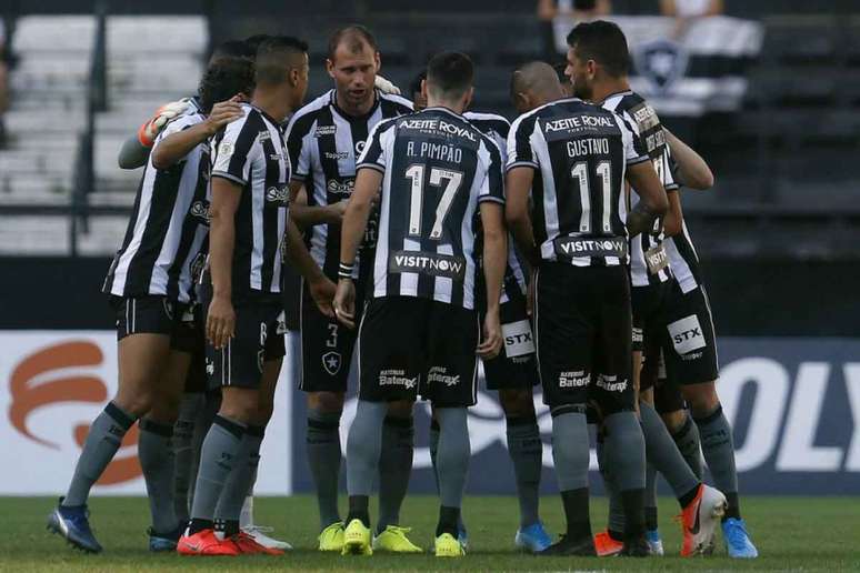 Antes de partida contra o Atlético-MG, elenco do Botafogo mostra união (Foto: Divulgação/Botafogo)