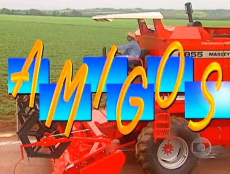 Abertura do primeiro programa 'Amigos', em 1995.