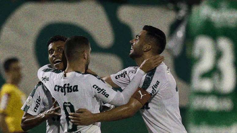 Verdão conseguiu uma virada no último minuto contra o Goiás (Foto: Divulgação/Palmeiras)