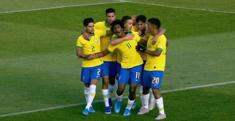 Talles Magno marcou o gol do Brasil (Foto: Reprodução)