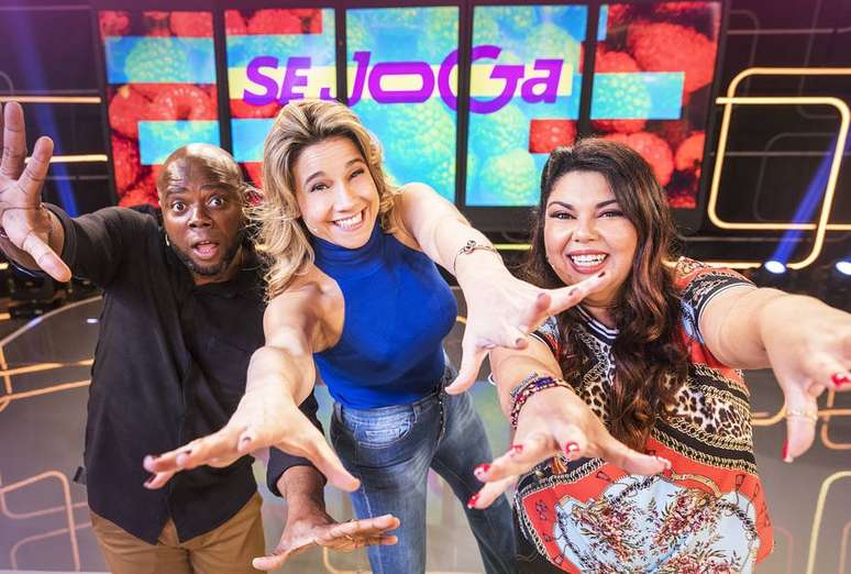 Érico Brás, Fernanda Gentil e Fabiana Karla, apresentadores do 'Se Joga', novo programa da Globo que estreia em 30 de setembro