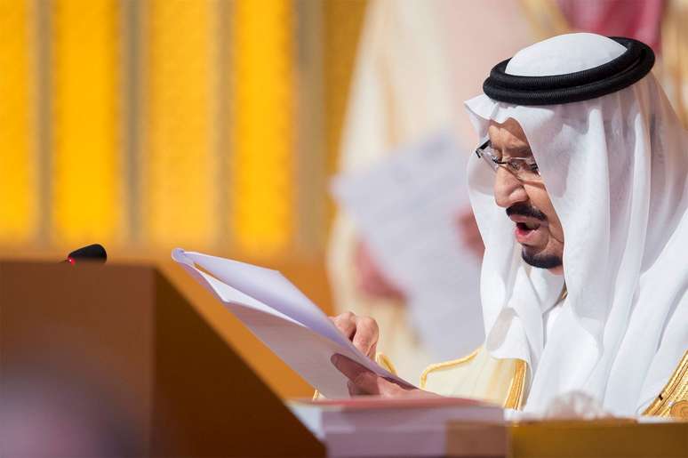 Ministro de Energia da Arábia Saudita, príncipe Abdulaziz bin Salman
15/04/2018
Bandar Algaloud/Courtesy of Saudi Royal Court/Handout