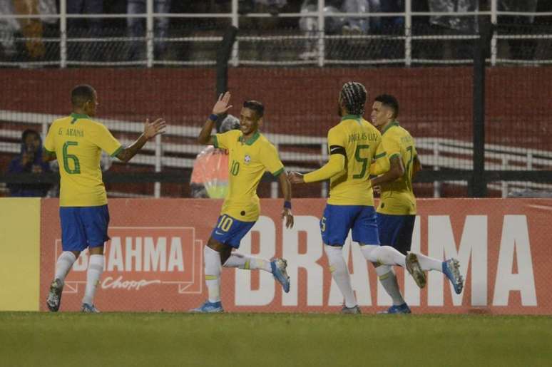 Com gol de Pedrinho, do Corinthians, Seleção sub-23 venceu a Colômbia na última quinta-feira (Mauro Horita/CBF)