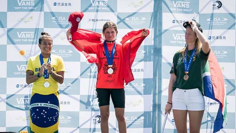 A brasileira Silvana Lima ficou com a medalha de prata