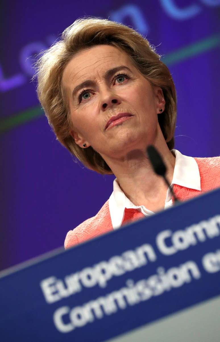 Presidente eleita da Comissão Europeia, Ursula von der Leyen, dá entrevista à imprensa em Bruxelas
10/09/2019
REUTERS/Yves Herman 