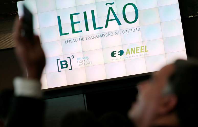 Placa indicativa de leil&atilde;o de energia na B3, em S&atilde;o Paulo 
28/06/2018
REUTERS/Leonardo Benassatto