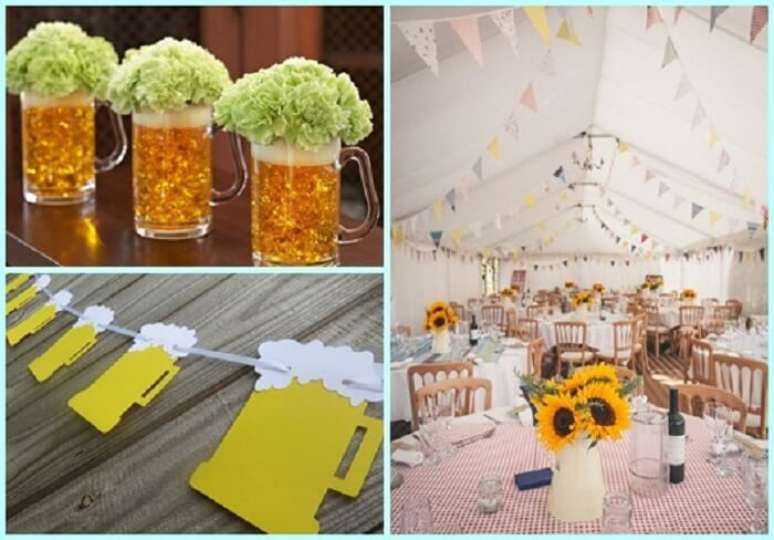 22. Ch&aacute; bar ideias de decora&ccedil;&atilde;o simples e criativa. Fonte: Pinterest