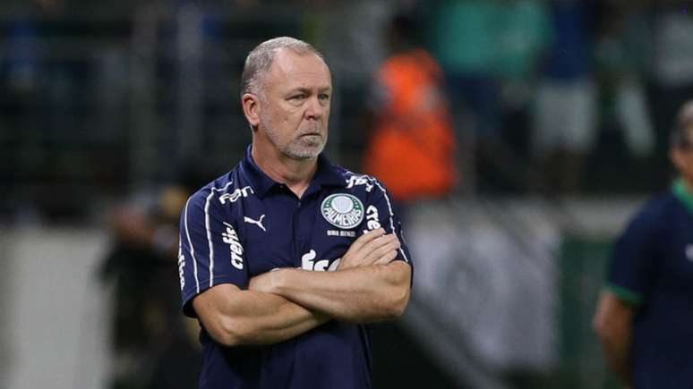 Mano Menezes mantém o 100% de aproveitamento à frente do Palmeiras (Foto: Cesar Greco/Palmeiras)