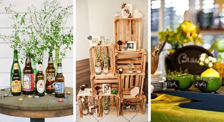 6. Decora&ccedil;&atilde;o criativa e barata para Ch&aacute; Bar. Fonte: Pinterest