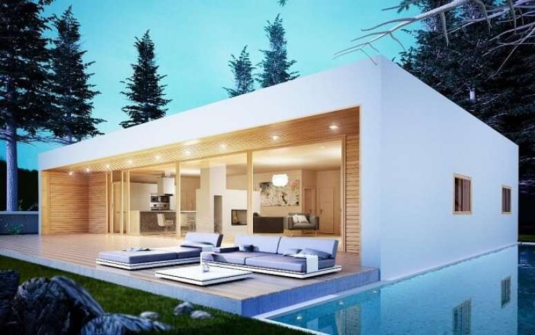 10. Casas com piscina com borda infinita. Fonte: Revista Viva Decora