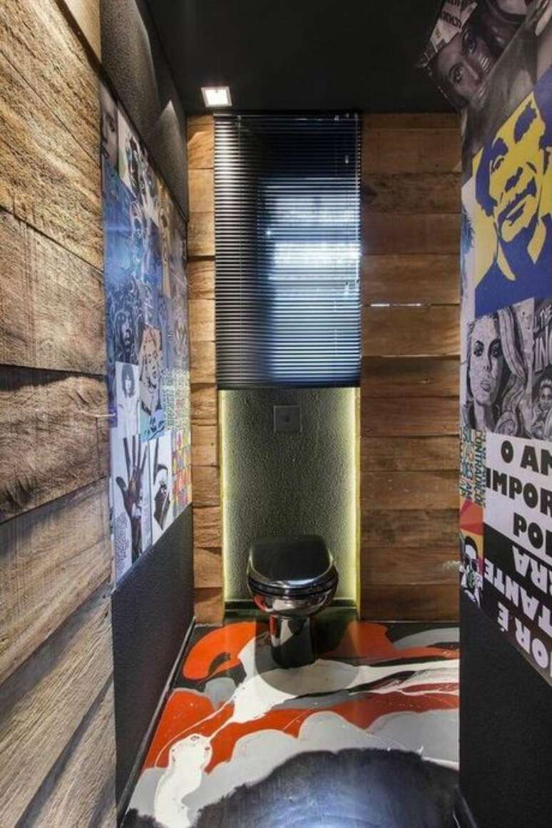 55. Uma boa persiana faz a diferen&ccedil;a na janela para banheiro. Projeto de Cactus Arquitetura