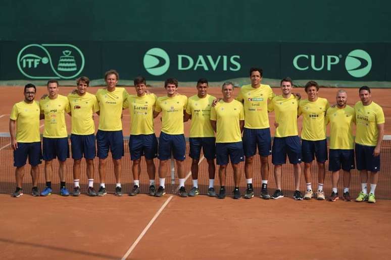 Time Brasil se prepara para o confronto contra Barbados pela Copa Davis (Foto: Reprodução/Instagram)