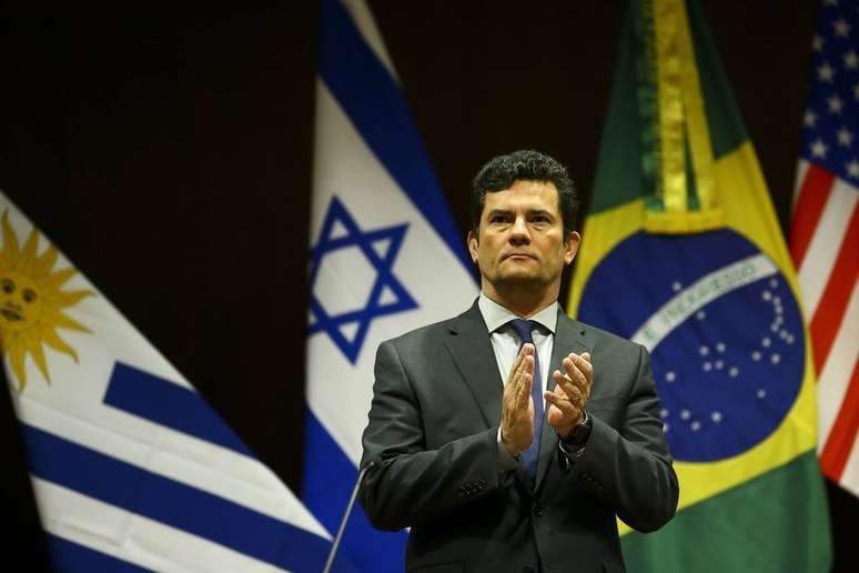 O ministro da Justiça e Segurança Pública, Sergio Moro, em Brasília