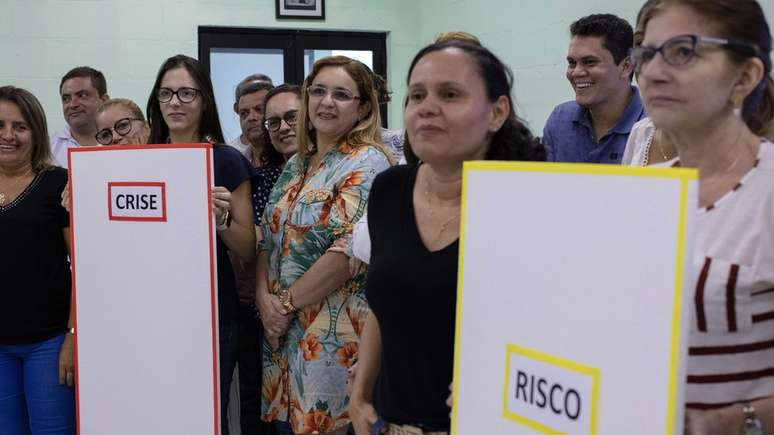 O treinamento foi adaptado a partir de rotinas da própria Cruz Vermelha. Na foto, atividade em Fortaleza (CE)