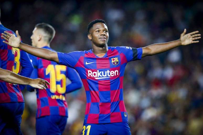 Anssumane Fati já tem dois gols marcados no Espanhol (Foto: Divulgação/Barcelona)