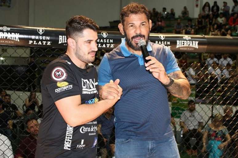 Rodrigo Minotauro, lenda do MMA e embaixador do UFC, marcou presença no evento (Foto: Renan Assunção)