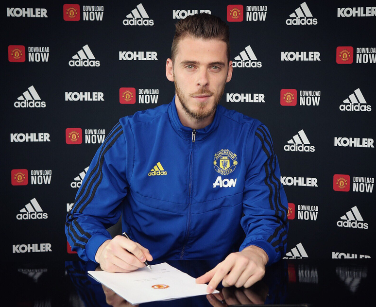 De Gea renovou com o United após longa negociação (Foto: Divulgação/Manchester United)