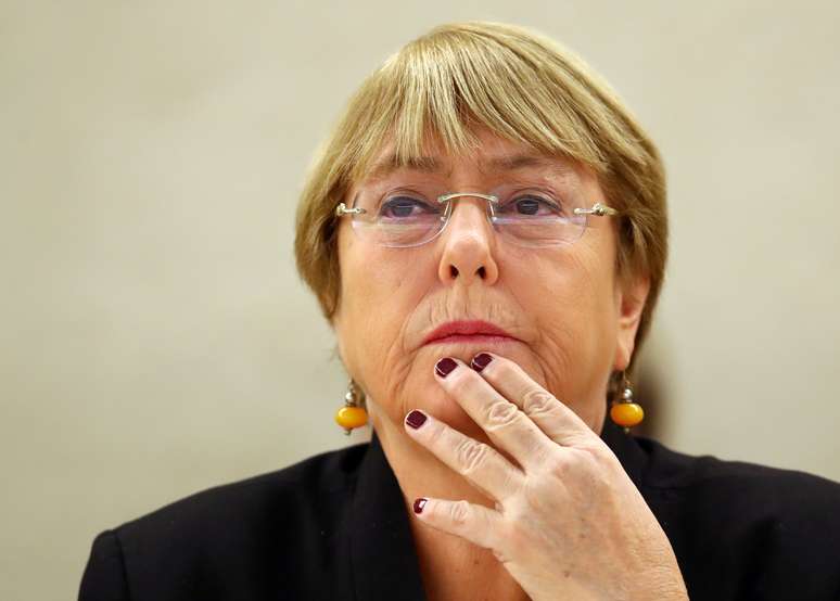 Alta comissária das Nações Unidas para os Direitos Humanos, Michelle Bachelet, em Genebra, Suíça. 9/9/2019.  REUTERS/Denis Balibouse 