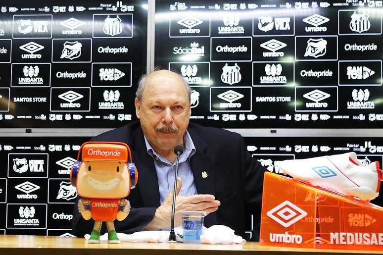 Presidente do Santos vê Flamengo e Palmeiras favoritos (Ivan Storti/SFC)