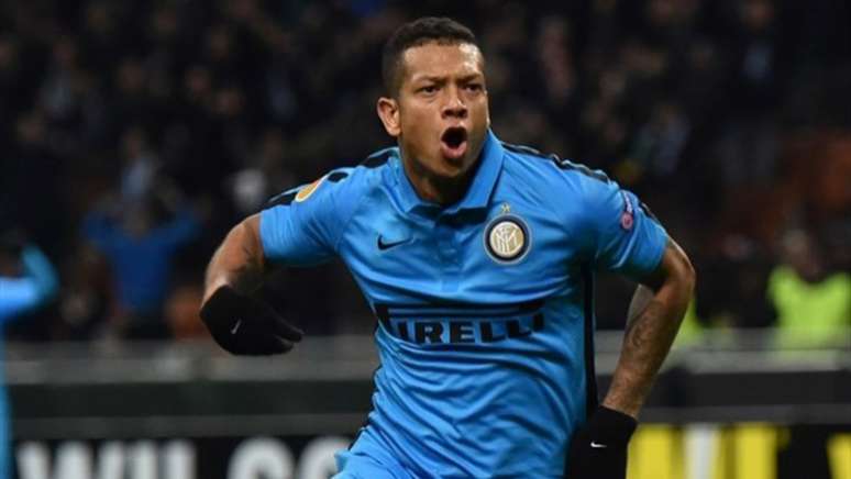 Fredy Guarín, nos tempos de Inter de Milão, onde ficou durante quatro temporadas e meia (foto:AFP)