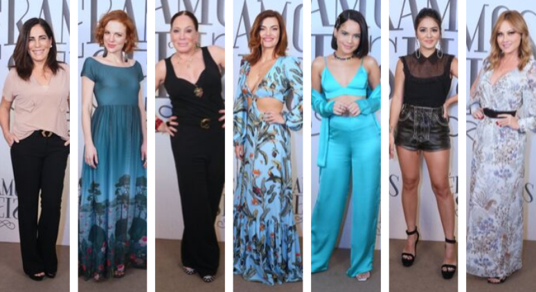 Famosas em lan&ccedil;amento de novela (Fotos: Anderson Borde/AgNews)