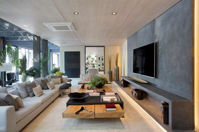 9. O sofá de luxo é perfeito para todos os tipos de sala de estar. Projeto de Cosentino