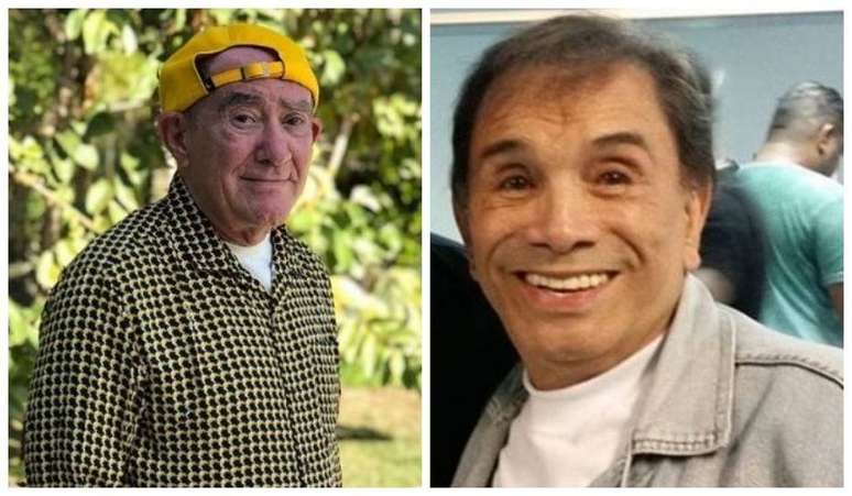 Os humoristas Renato Aragão e Dedé Santana, os eternos 'Trapalhões'.