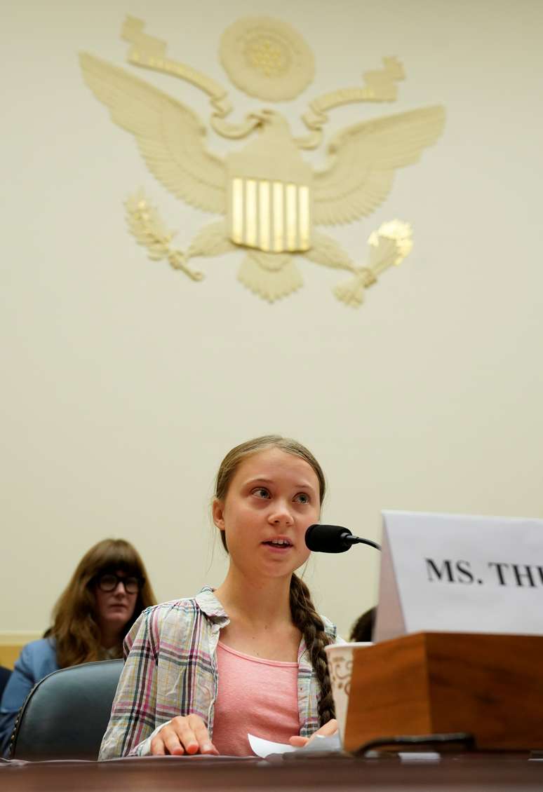 Ativista sueca Greta Thunberg participa de audiência no Congresso dos EUA
18/09/2019
REUTERS/Kevin Lamarque