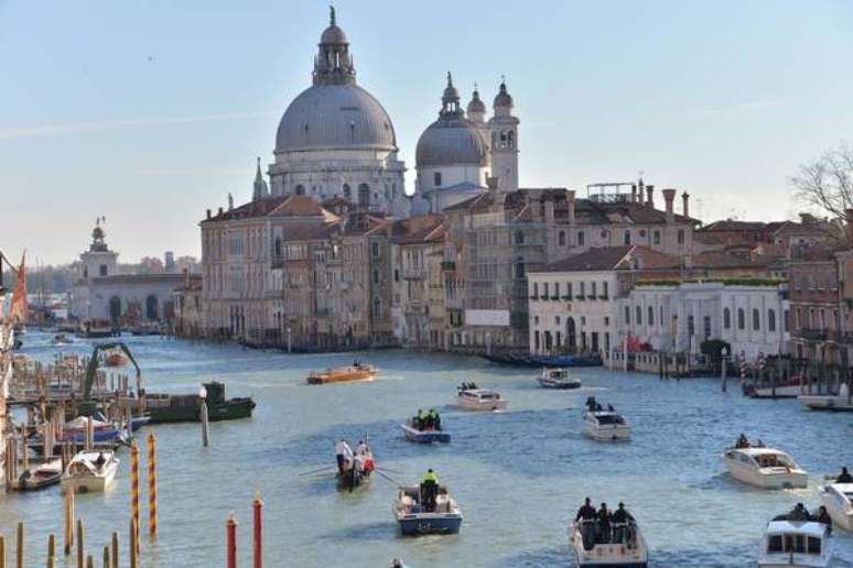 Foto do Canal Grande de Veneza, na Itália