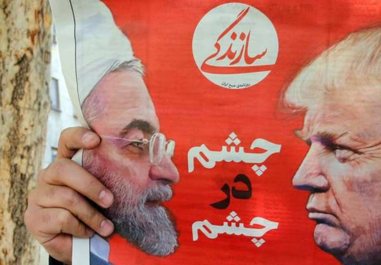 Jornal iraniano estampa Rohani e Trump em sua capa